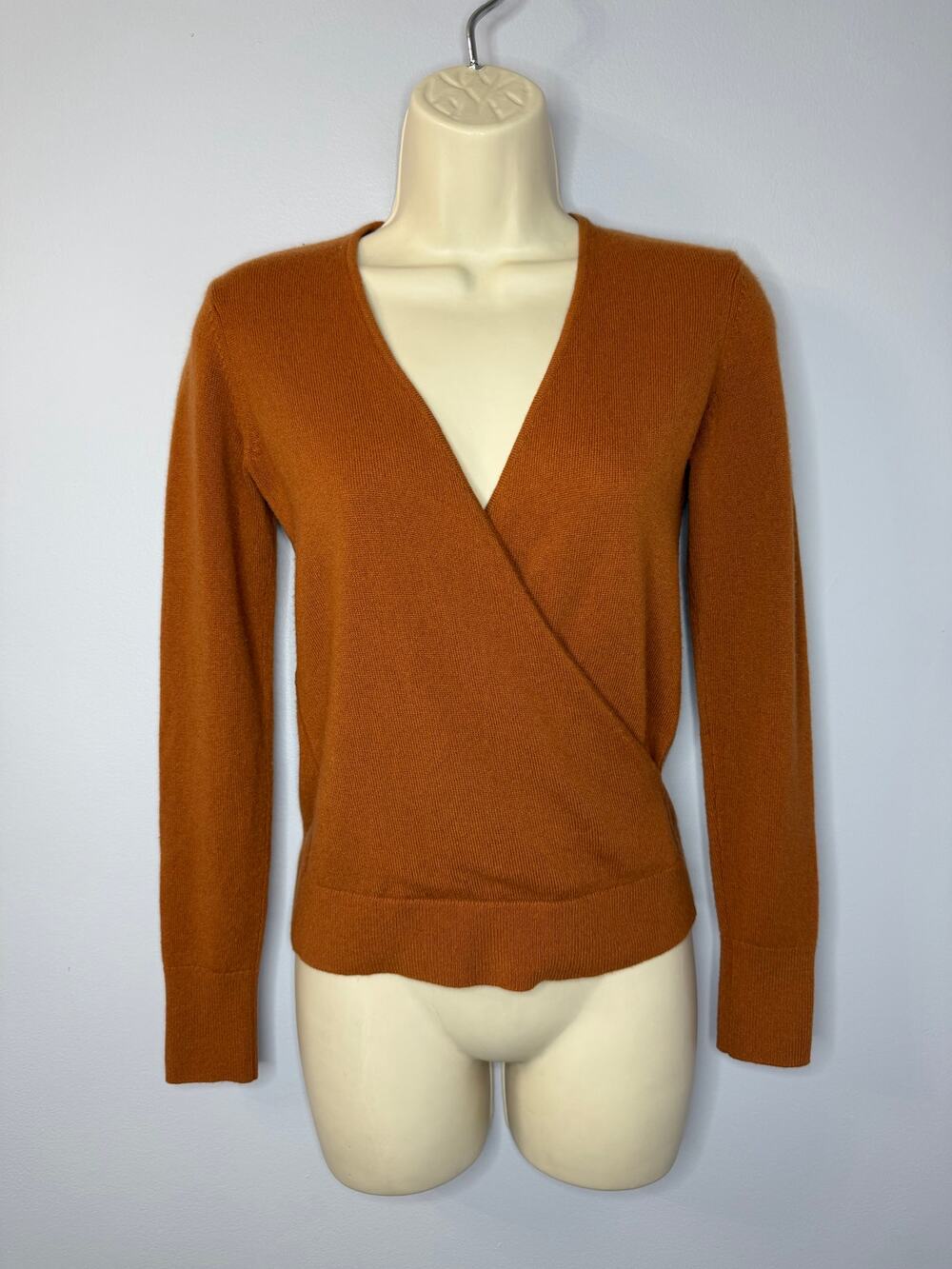 Everlane Cashmere Faux Wrap Sweater V Neck Soft Women's XXS